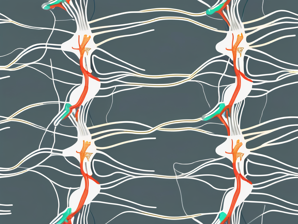 The human nervous system highlighting the sacral nerve