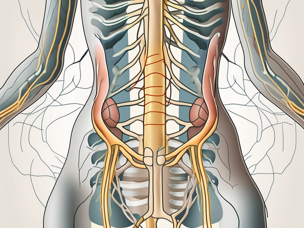 The human nervous system focusing on the sacral plexus