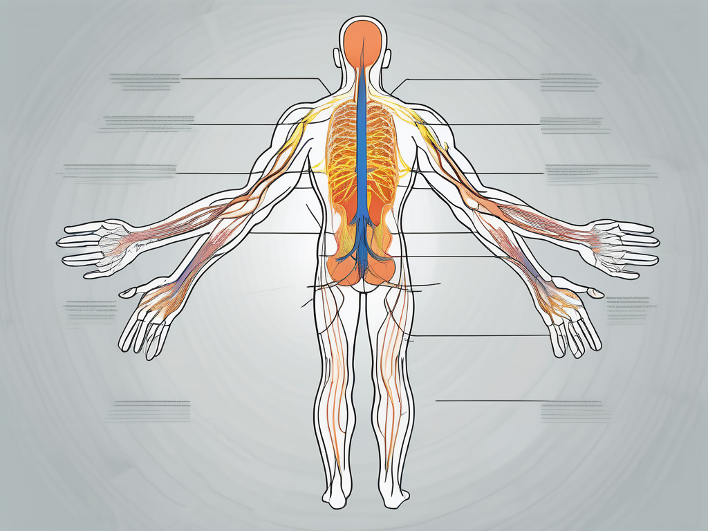 The human sacral plexus highlighting the sciatic nerve