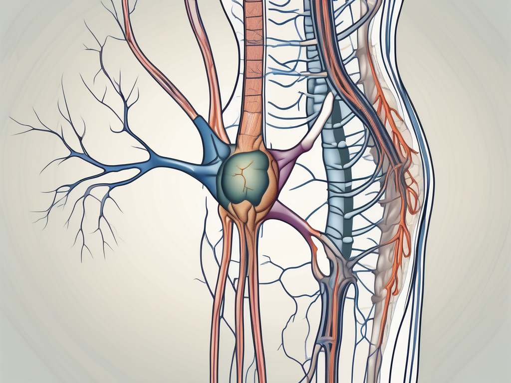 The human nervous system focusing on the sacral plexus