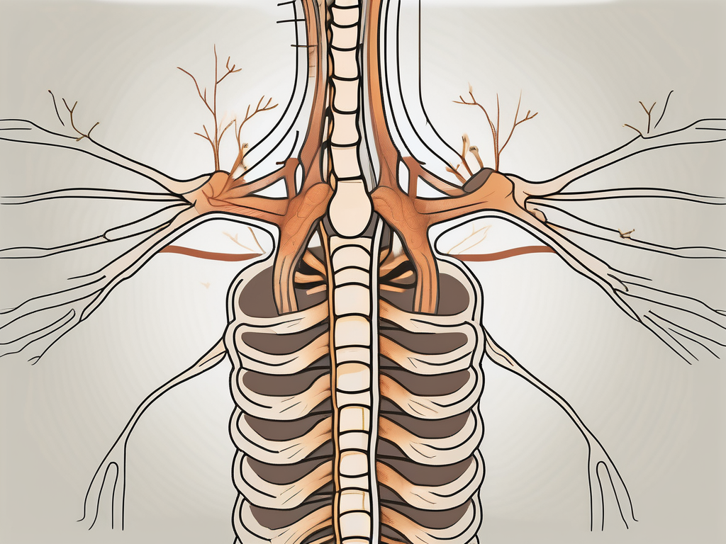 The human spine focusing on the sacral area