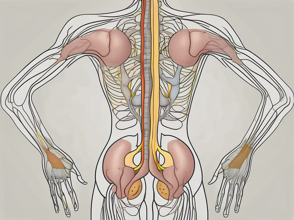 The human nervous system focusing on the sacral plexus