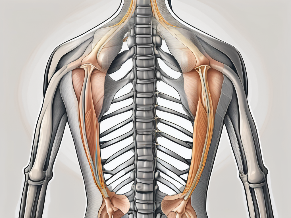 The human spine focusing on the lumbar and sacral region