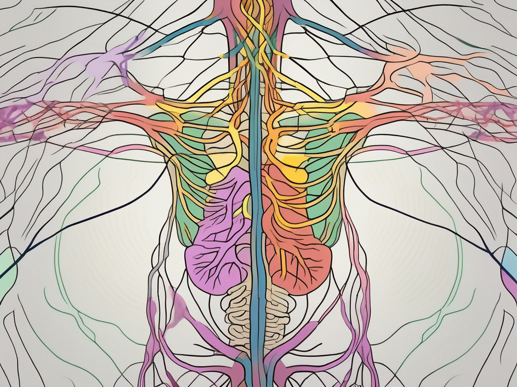 The sacral plexus highlighting the different nerve roots